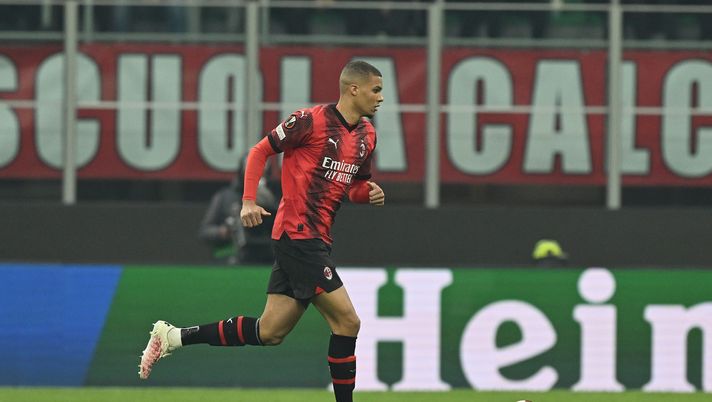 Malick Thiaw (difensore AC Milan), qui durante Milan-Rennes 3-0 (Europa League 2023-2024) | News (Getty Images) Malick Thiaw AC Milan Milan-Rennes 3-0 Europa League 2023-2024