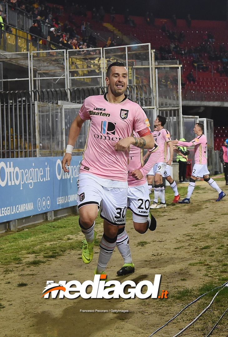  during the Serie B match between Benevento and Carpi FC at Stadio Ciro Vigorito on April 14, 2019 in Benevento, Italy. 