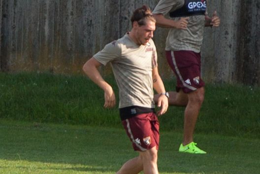 Andrea Belotti al suo primo allenamento in Sisport. Andrea Belotti al suo primo allenamento in Sisport.