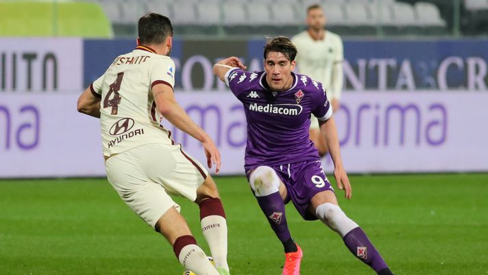 GERMOGLI PH: 3 MARZO 2021 FIRENZE STADIO ARTEMIO FRANCHI SERIE A FIORENTINA VS ROMA NELLA FOTO VLAHOVIC 