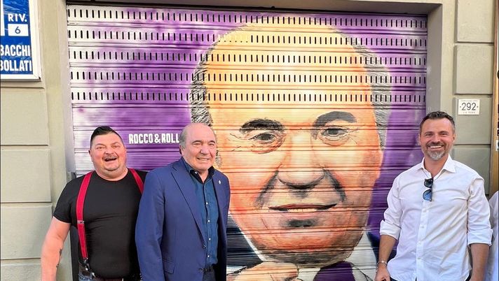 FOTO – Commisso visita il suo nuovo ritratto a Bagno a Ripoli - immagine 1