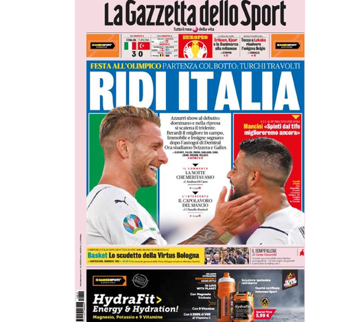 Le prime pagine dei quotidiani sportivi Le prime pagine dei quotidiani sportivi