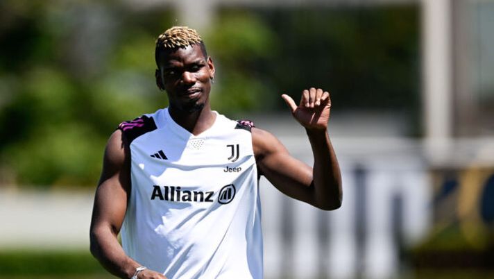 LOS ANGELES, CALIFORNIA - JULY 26: Paul Pogba of Juventus during a training session on July 26, 2023 in Los Angeles, California. (Photo by Daniele Badolato - Juventus FC/Juventus FC via Getty Images) Juve, fiducia per il pieno recupero di Rabiot. Cosa filtra su Fagioli e Pogba - immagine 1