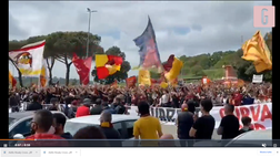 VIDEO Manchester United-Roma, il cuore dei tifosi: da Trigoria al sogno Europa League