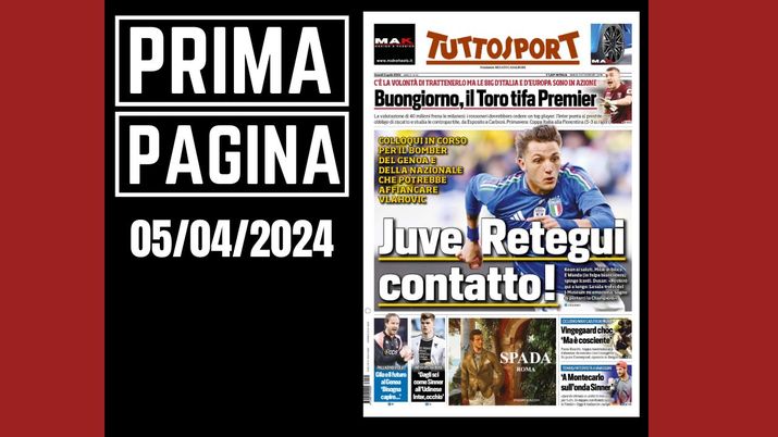 Prima pagina Tuttosport: Buongiorno, Milan servono 40 milioni
