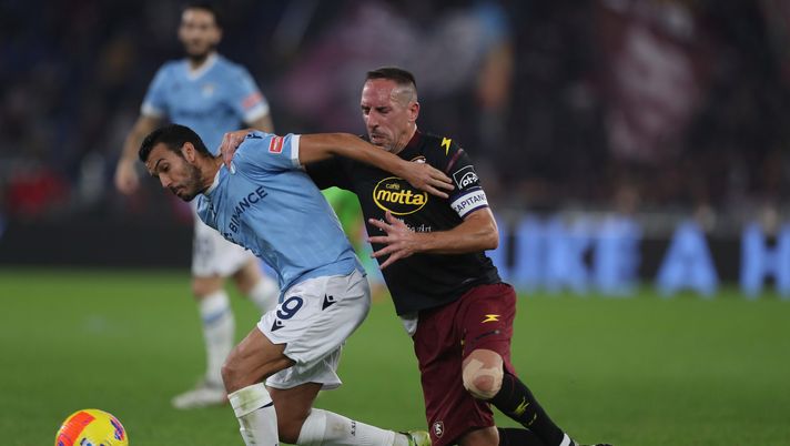 Pedro e Ribery in Lazio-Salernitana Pedro e Ribery in Lazio-Salernitana