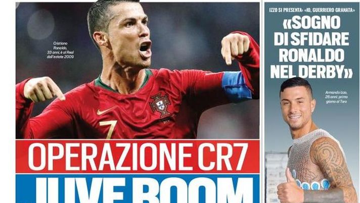 Prima Pagina, Tuttosport: “Juve boom. Higuain-Chelsea, ci siamo. Milan, le cessioni per comprare Zaza. Argentina, Pep ct?…” 