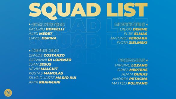 Napoli-Leicester, i convocati di Spalletti: torna Manolas. Aggregati tre Primavera- immagine 2