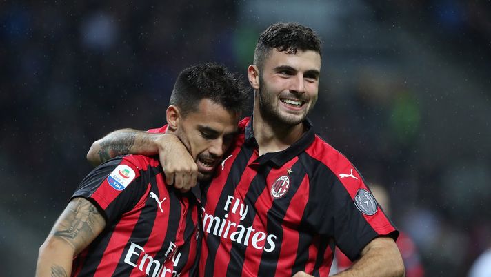 Jesús Suso e Patrick Cutrone del Milan (credits: GETTY Images) 