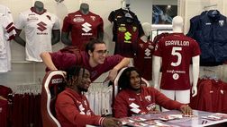 Karamoh e Gravillon, pomeriggio tra foto e autografi allo Joma Store