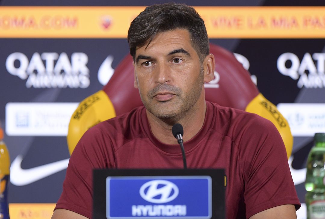  ESCLUSIVA AS ROMAFoto Luciano Rossi/AS Roma/ LaPresse24/08/2019 Roma (Italia)Sport CalcioConferenza StampaNella foto: Paulo FonsecaTrigoria RomaEXCLUSIVE AS ROMAPhoto  Luciano Rossi/AS Roma/ LaPresse24/08/2019 Roma (Italia)Sport SoccerPress ConferenceIn the pic: Paulo FonsecaTrigoria Roma 