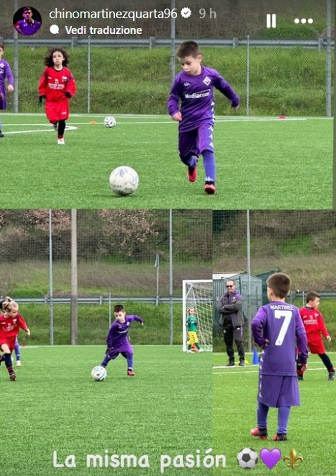 FOTO – Il bimbo di Quarta sulle orme del padre (in maglia viola)- immagine 2