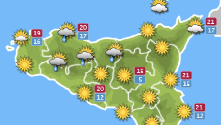 Meteo, Palermo: sereno e cielo coperto, le previsioni di martedì 16 novembre meteo