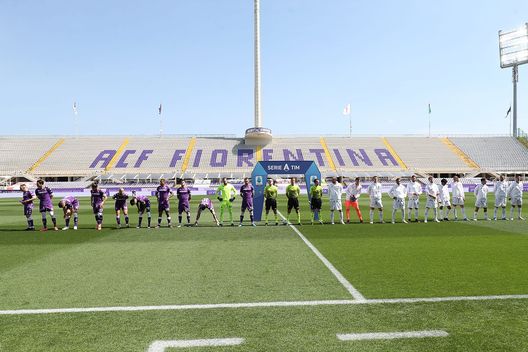 FLORENCE, ITALY - APRIL 25: General view during the Serie A match between ACF Fiorentina and Juventus at Stadio Artemio Franchi on April 25, 2021 in Florence, Italy. Sporting stadiums around Italy remain under strict restrictions due to the Coronavirus Pandemic as Government social distancing laws prohibit fans inside venues resulting in games being played behind closed doors. (Photo by Gabriele Maltinti/Getty Images) FLORENCE, ITALY - APRIL 25: General view during the Serie A match between ACF Fiorentina and Juventus at Stadio Artemio Franchi on April 25, 2021 in Florence, Italy. Sporting stadiums around Italy remain under strict restrictions due to the Coronavirus Pandemic as Government social distancing laws prohibit fans inside venues resulting in games being played behind closed doors. (Photo by Gabriele Maltinti/Getty Images)