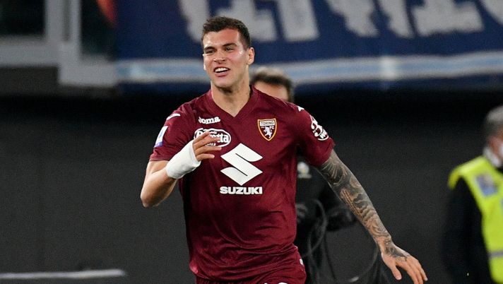 Pietro Pellegri esulta dopo il gol
Campionato Serie A incontro Lazio v Torino allo stadio Olimpico di Roma.
Roma,16 Aprile 2022
© Marco Rosi / Fotonotizia Torino, prove di formazione con Pellegri e Radonjic: cosa filtra sulla gestione di Singo - immagine 1