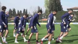 VIDEO L’Italia si prepara alla sfida contro l’Inghilterra: l’allenamento odierno