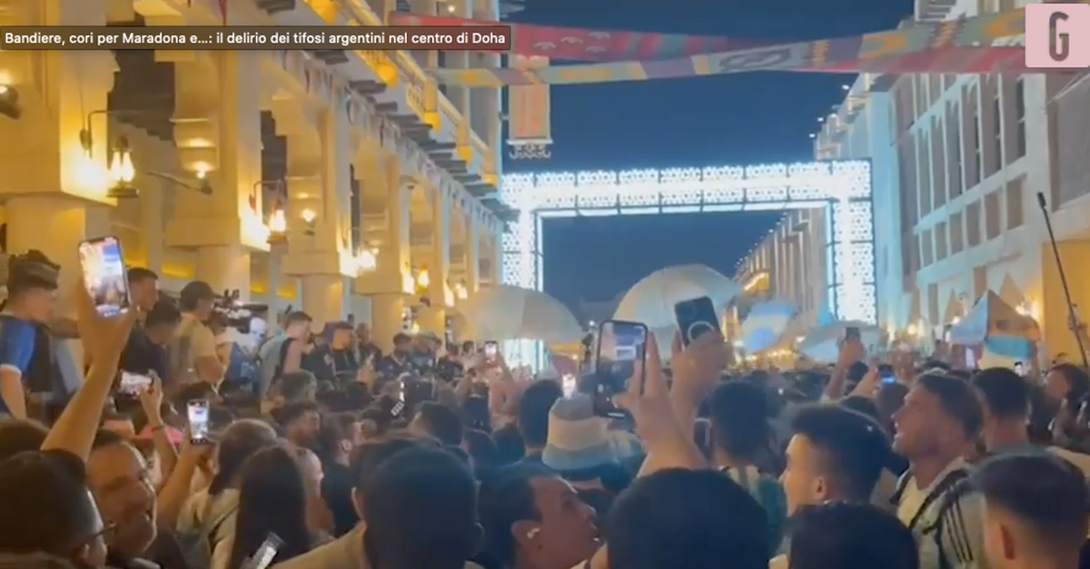 Mondiali: i tifosi dell’Argentina festeggiano a Doha | VIDEO