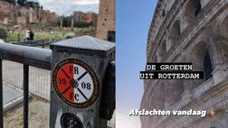 Ultras del Feyenoord a Roma, sui social le foto a Colosseo e Barcaccia: “Oggi massacro”