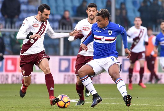 GENOA, ITALY - DECEMBER 04: Luis Muriel of Sampdoria in action during the Serie A match between UC Sampdoria and FC Torino at Stadio Luigi Ferraris on December 4, 2016 in Genoa, Italy. (Photo by Paolo Rattini/Getty Images) GENOA, ITALY - DECEMBER 04: Luis Muriel of Sampdoria in action during the Serie A match between UC Sampdoria and FC Torino at Stadio Luigi Ferraris on December 4, 2016 in Genoa, Italy. (Photo by Paolo Rattini/Getty Images)