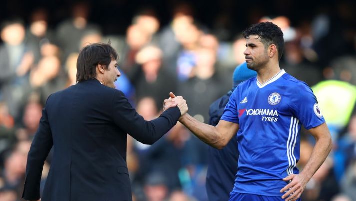 Antonio Conte e Diego Costa ai tempi del Chelsea (credits Getty Images) 