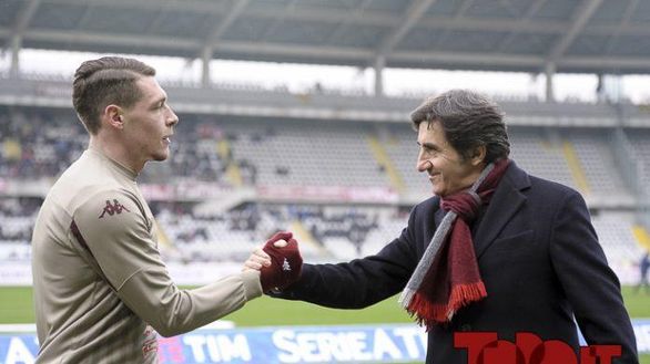 Urbano Cairo, Presidente granata, con il capitano del Torino, Andrea Belotti. Urbano Cairo, Presidente granata, con il capitano del Torino, Andrea Belotti.