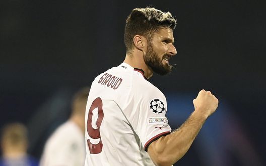 Olivier Giroud AC Milan Dinamo Zagabria-Milan 0-4 Champions League 2022-2023