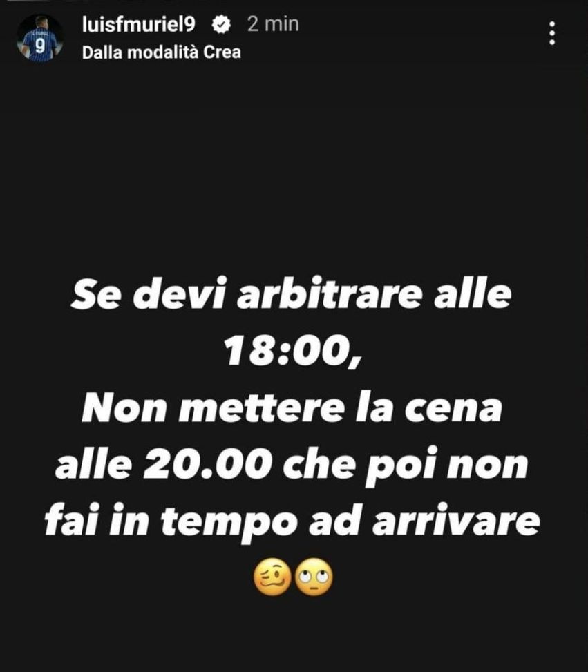 Ex viola, Muriel polemico con Mariani: “Aveva fretta di cenare”- immagine 2