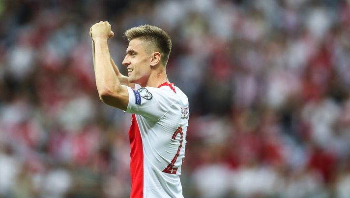 Krzysztof Piatek con la maglia della Polonia, Twitter Piatek 