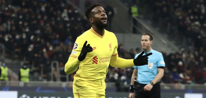 Divock Origi (attaccante Liverpool), esulta per il suo gol in Milan-Liverpool 1-2 (Champions League 2021-2022) | News (Getty Images) Divock Origi (attaccante Liverpool), esulta per il suo gol in Milan-Liverpool 1-2 (Champions League 2021-2022) | News (Getty Images)