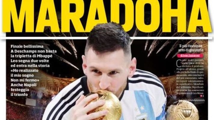 IL NAPOLI SUI MEDIA – Le prime pagine dei giornali di oggi 19 dicembre 2022 IL NAPOLI SUI MEDIA – Le prime pagine dei giornali di oggi 19 dicembre 2022 - immagine 1