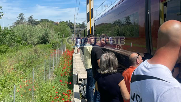 Laziali bloccati in treno Laziali bloccati in treno