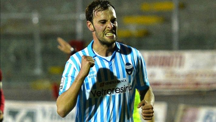 Gianmarco Zigoni con la maglia della Spal 