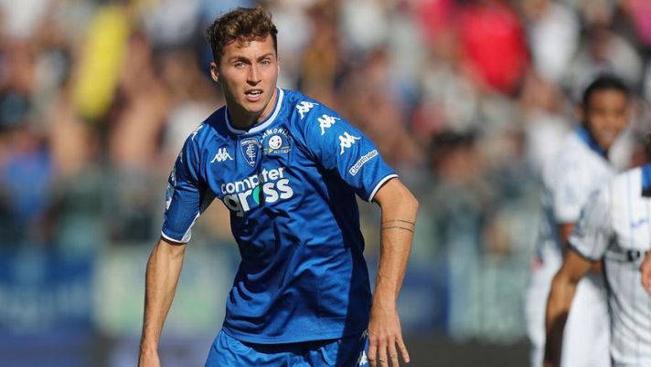 EMPOLI, ITALY - OCTOBER 17: Nicolas Haas of Empoli FC reacts during the Serie A match between Empoli FC and Atalanta BC at Stadio Carlo Castellani on October 17, 2021 in Empoli, Italy. (Photo by Gabriele Maltinti/Getty Images) Empoli, infortunio in Coppa Italia per Haas: problema a un ginocchio - immagine 1