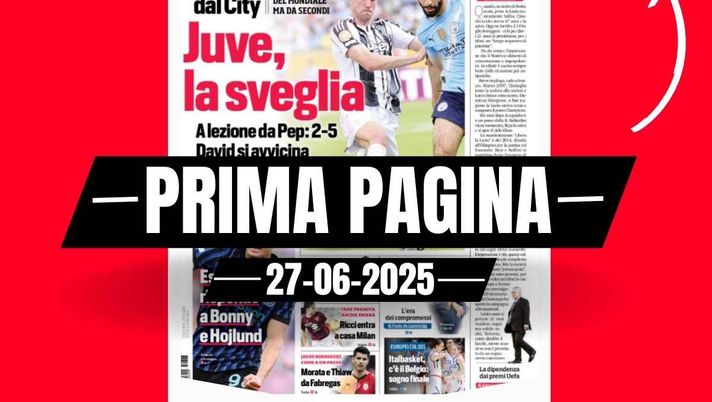 Prima pagina Corriere dello Sport: Ricci entra a casa Milan, Morata e Thiaw ... Prima pagina Corriere dello Sport: Ricci entra a casa Milan, Morata e Thiaw ...