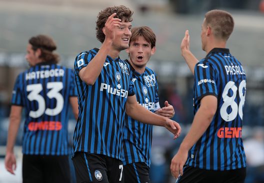 BERGAMO, ITALY - OCTOBER 04: Sam Lammers of Atalanta BC celebrates his goal with his team-mate Mario Pasalic during the Serie A match between Atalanta BC and Cagliari Calcio at Gewiss Stadium on October 4, 2020 in Bergamo, Italy. (Photo by Emilio Andreoli/Getty Images) BERGAMO, ITALY - OCTOBER 04: Sam Lammers of Atalanta BC celebrates his goal with his team-mate Mario Pasalic during the Serie A match between Atalanta BC and Cagliari Calcio at Gewiss Stadium on October 4, 2020 in Bergamo, Italy. (Photo by Emilio Andreoli/Getty Images)