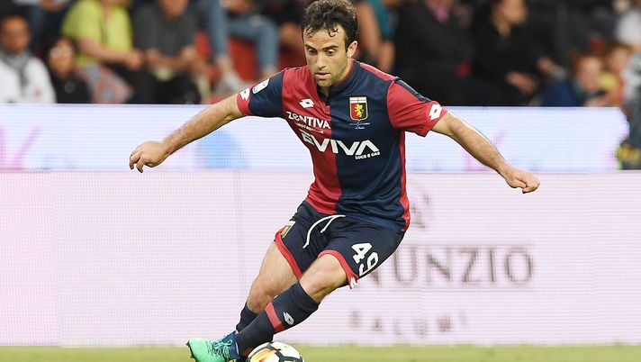 BENEVENTO, ITALY - MAY 12:  Giuseppe Rossi of Genoa CFC in action during the serie A match between Benevento Calcio and Genoa CFC at Stadio Ciro Vigorito on May 12, 2018 in Benevento, Italy.  (Photo by Francesco Pecoraro/Getty Images) *** Local Caption *** Giuseppe Rossi 