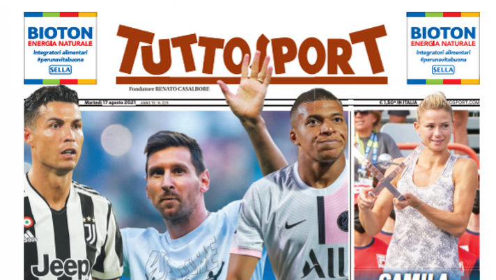 Prima Pagina, Tuttosport: “Intrigo CR7. Camila sei grande!” Prima Pagina, Tuttosport: “Intrigo CR7. Camila sei grande!”