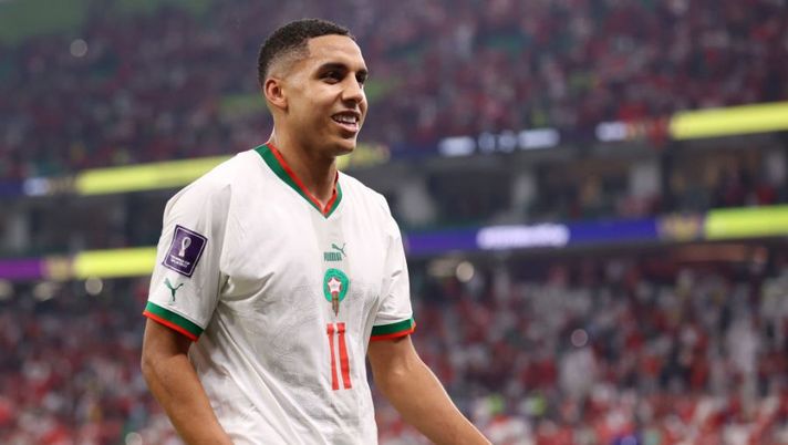 DOHA, QATAR - DECEMBER 01: Abdelhamid Sabiri of Morocco celebrates the 2-1 victory and gone through to the knock out stage as the top of the group the FIFA World Cup Qatar 2022 Group F match between Canada and Morocco at Al Thumama Stadium on December 01, 2022 in Doha, Qatar. (Photo by Catherine Ivill/Getty Images) UFFICIALE – Fiorentina, è fatta per Sabiri da luglio: ora rimarrà alla Sampdoria - immagine 1