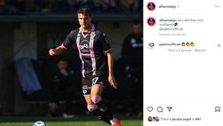 SudTirol-Palermo, Mateju sui social: “Fino alla fine. Non molliamo!”