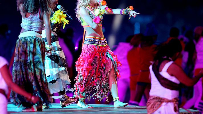JOHANNESBURG, SOUTH AFRICA - JULY 11: Singer Shakira performs "Waka Waka (This Time for Africa)" with South African band Freshlyground during the Closing Cermony ahead of the 2010 FIFA World Cup South Africa Final match between Netherlands and Spain at Soccer City Stadium on July 11, 2010 in Johannesburg, South Africa. (Photo by Clive Rose/Getty Images) JOHANNESBURG, SOUTH AFRICA - JULY 11: Singer Shakira performs "Waka Waka (This Time for Africa)" with South African band Freshlyground during the Closing Cermony ahead of the 2010 FIFA World Cup South Africa Final match between Netherlands and Spain at Soccer City Stadium on July 11, 2010 in Johannesburg, South Africa. (Photo by Clive Rose/Getty Images)