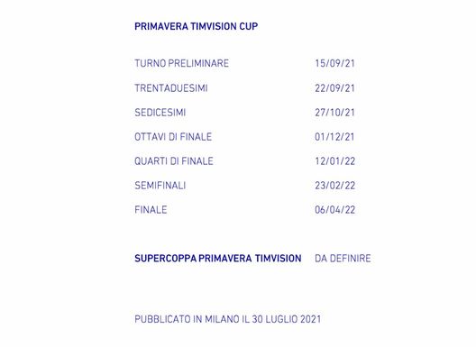 UFFICIALE – Campionato Primavera, le date: si parte il 28 agosto, finale il 6 aprile- immagine 2