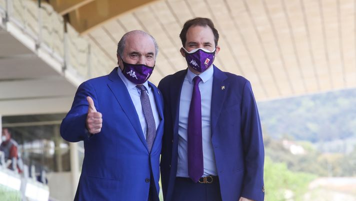 GERMOGLI PH: 25 APRILE 2021 FIRENZE STADIO ARTEMIO FRANCHI SERIE A FIORENTINA VS JUVENTUS NELLA FOTO ROCCO COMMISSO E IL FIGLIO JOSEPH COMMISSO GERMOGLI PH: 25 APRILE 2021 FIRENZE STADIO ARTEMIO FRANCHI SERIE A FIORENTINA VS JUVENTUS NELLA FOTO ROCCO COMMISSO E IL FIGLIO JOSEPH COMMISSO