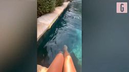 VIDEO / Diletta, che relax! Piscina e yoga: la vacanza da sogno
