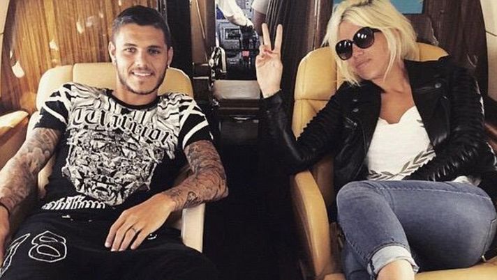 Mauro Icardi con la moglie Wanda Nara 