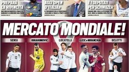 Prima Pagina, Tuttosport: “Mercato Mondiale! Under 21, Italia-Slovenia da dentro o fuori”