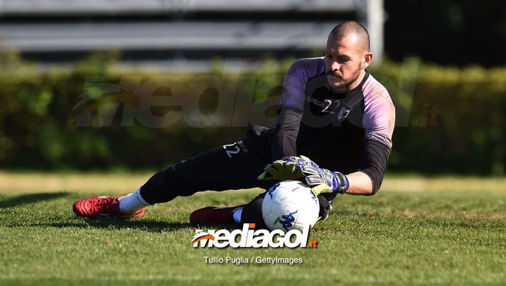 PALERMO, ITALY - FEBRUARY 28: Alberto Pomini in action during a US Citta' di Palermo training session at Tenente Carmelo Onorato Sports Center on February 28, 2019 in Palermo, Italy. (Photo by Tullio M. Puglia/Getty Images)  PALERMO, ITALY - FEBRUARY 28: Alberto Pomini in action during a US Citta' di Palermo training session at Tenente Carmelo Onorato Sports Center on February 28, 2019 in Palermo, Italy. (Photo by Tullio M. Puglia/Getty Images)
