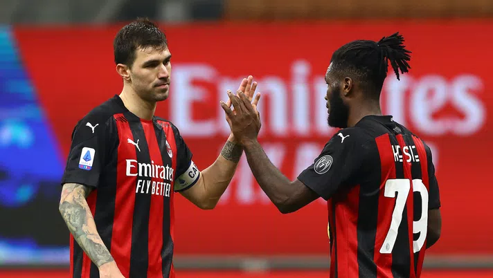 Alessio Romagnoli Franck Kessié AC Milan