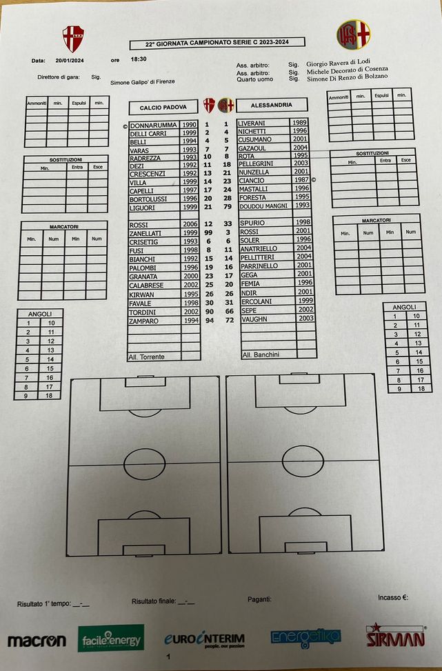 FINALE PADOVA-ALESSANDRIA 1-0 (2′ Liguori) - immagine 3