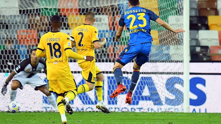 Ignacio Pussetto, attaccante dell'Udinese, in azione contro il Parma (Getty Images) 
