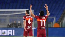 Serie A, Roma-Lazio 2-0: Mkhitaryan e Pedro, i biancocelesti dicono addio alla Champions League. La classifica